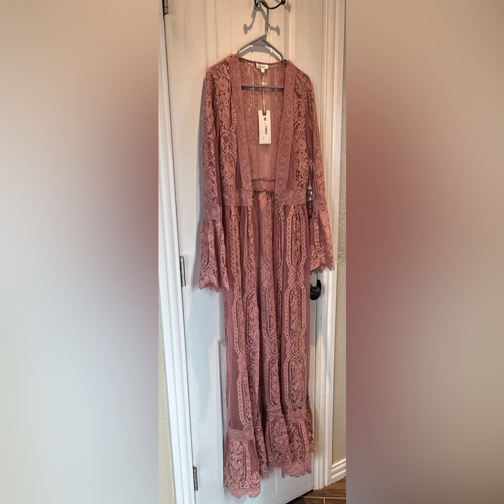 In Loom long cover up! NWT size M
